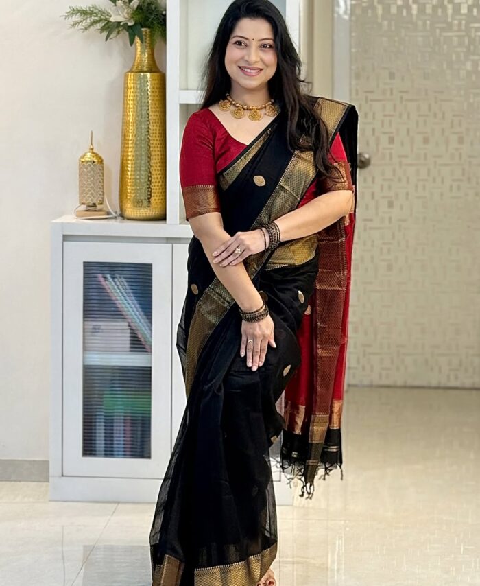 Maheshwari Handloom Silk Cotton Saree