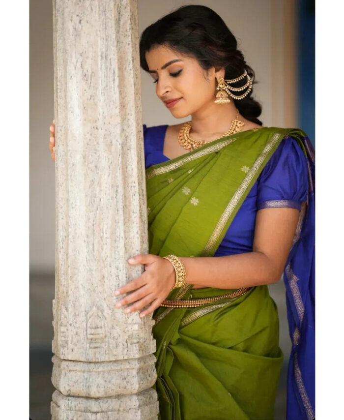 Maheshwari Handloom Silk Cotton Saree