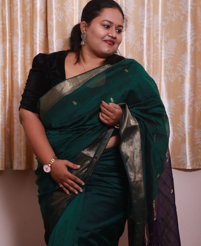 Handloom Maheshwari Silk Cotton Saree