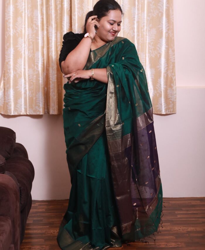 Maheshwari Handloom Silk Cotton Saree