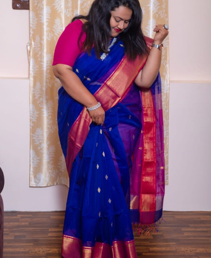 Maheshwari Handloom Silk Cotton Saree